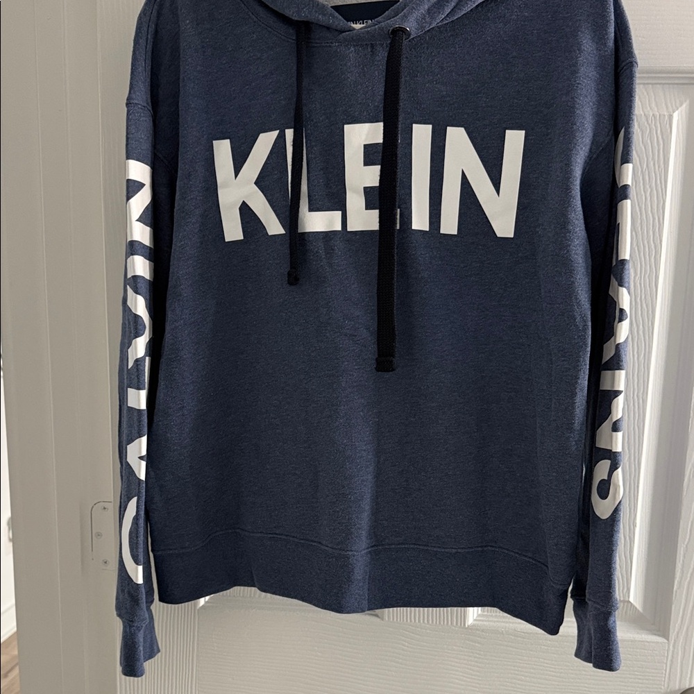Calvin Klein Women’s Crop Navy Hoodie